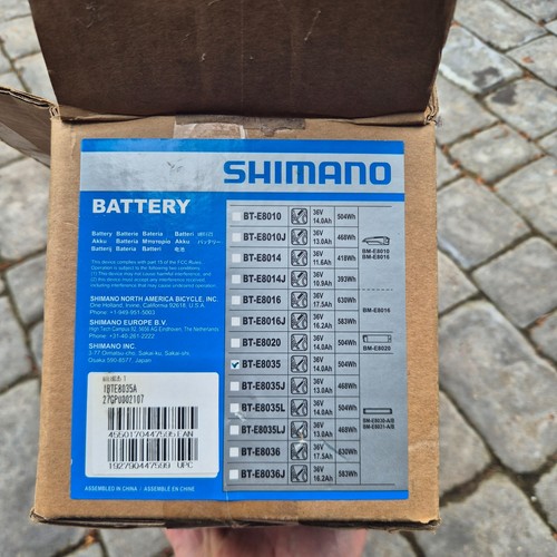 Shimano battery e8035 - battery, bt-e8035