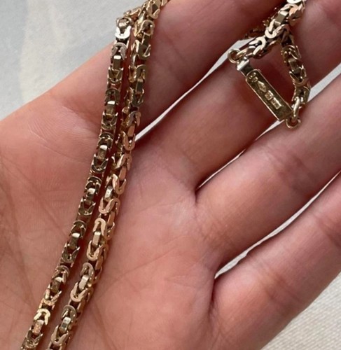 9ct yellow gold byzantine - gold, 9k
