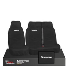 For Mercedes Sprinter - Driver & Passenger Seat Covers 2+1 Heavy Duty Waterproof