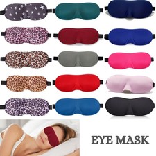 3D Sleep Mask Soft Padded Sleeping Eye Mask Blackout Eye Cover Travel Blindfold