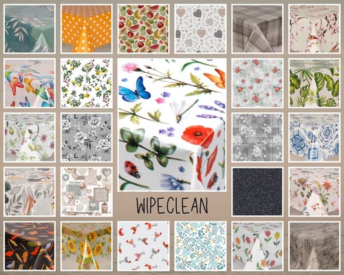 Wipe clean tablecloth pvc - wipe,