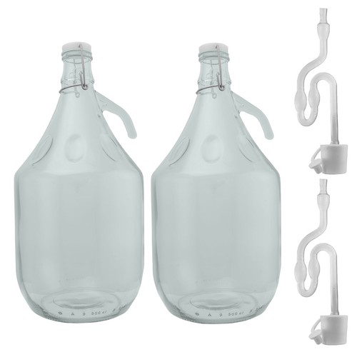Winemaking glass demijohn - 5l,