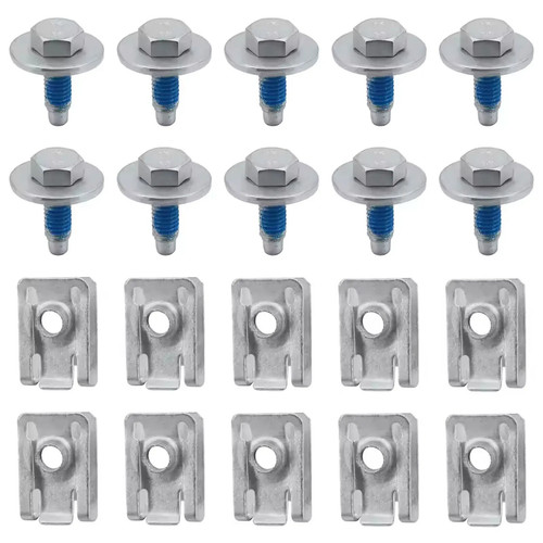 Shaped nuts spring clips - u-shaped,