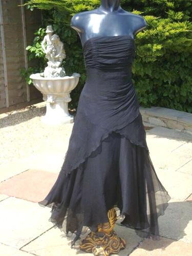 Monsoon isabella black - black, silk