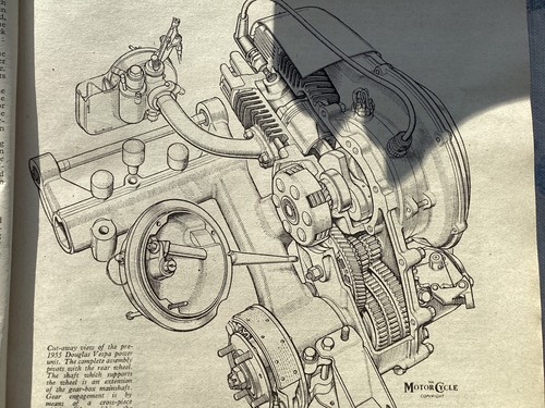 Vespa douglas cut away - vespa, engine