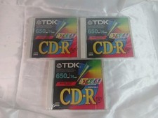 3 - TDK CD-R  Recordable Compact Discs 650MB 74 Minutes NEW/SEALED