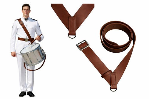 Premium brown leather marching - premium,
