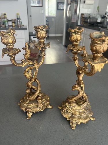 Intricate rare pair antique - intricate,