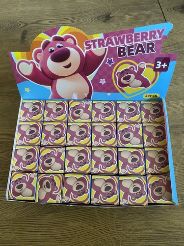 Strawberry bear keychain - strawberry,