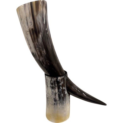 Long horn tankard - tankard, viking