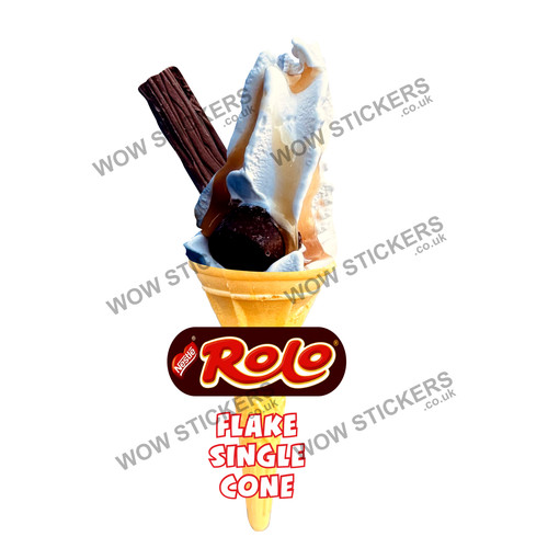 Ice cream van sticker rolo - ice,