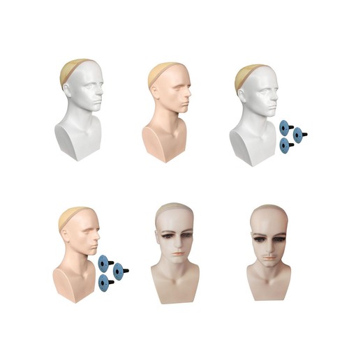 Male mannequin head with - mannequin,