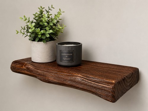 Rustic old floating shelf - old,