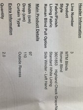 Laura Ashley Roman Blinds X 2