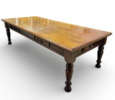 ANTIQUE 9ft MAHOGANY DRAPERS