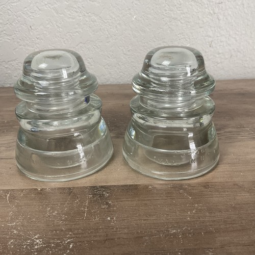Lot clear glass telegraph - lot,