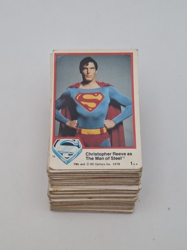 Superman bubble gum cards - superman, 1978