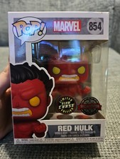 Funko Pop! Marvel Red Hulk #854 Glows In The Dark Chase (Hot Topic Exclusive)