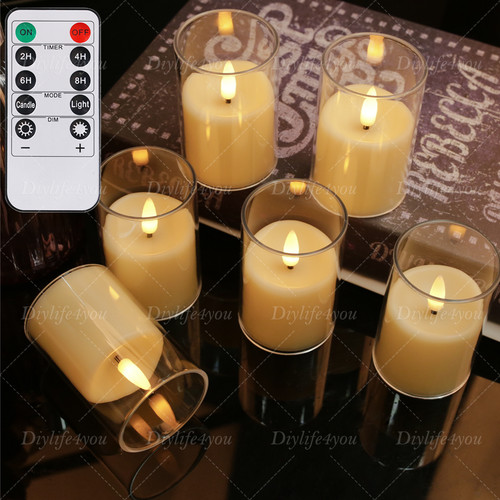 6pcs flickering flameless tea - flickering,