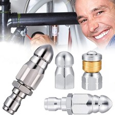 1/4'' Male Pressure Washer Drain Sewer Cleaning Pipe Jetter Rotating Nozzle Tool