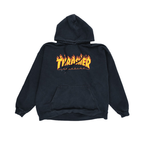 Thrasher men black - black, long