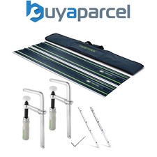 Festool 100 Year FS 1400/2 2 x 1400mm Guide Rails + FSV/2 + FSZ 120 Clamps + Bag