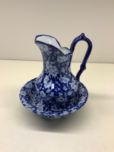 Victoria ware iron - stone, blue