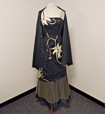 Jora Black Floral Embroidered