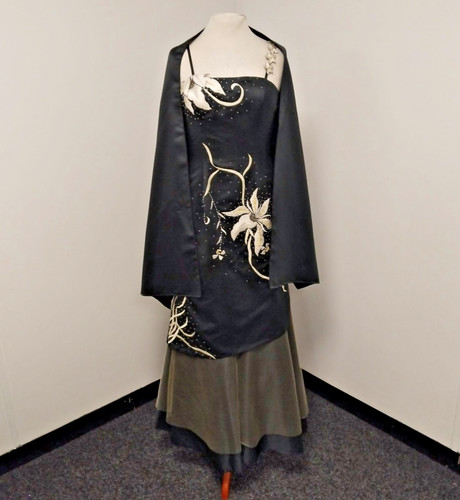 Jora black floral embroidered - jora,