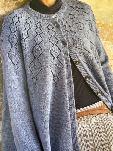 Ladies pretty flared cardigan - pretty,