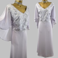 LIZABELLA Size 18 BNWT Silver Lace Dress Mother of the Bride Outfit Suit