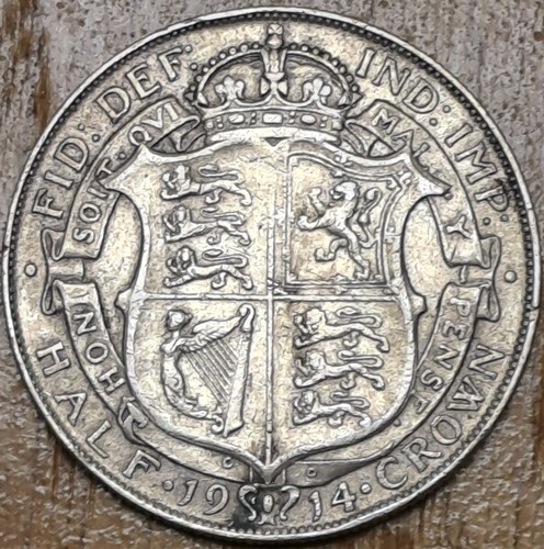1914 king george - v, half
