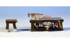 Heavy Duty Circular Saw Bench Unpainted Kit OO gauge Langley G169A