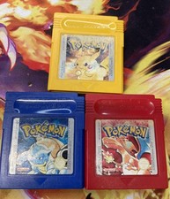 Genuine Pokemon Yellow, Blue &