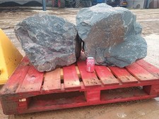  2 Large Granite Garden Rocks