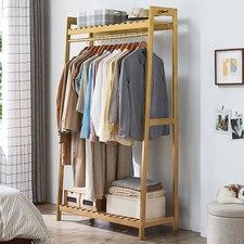 Wooden Clothes Rail Rack