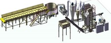 Straw pelleting system, Tub