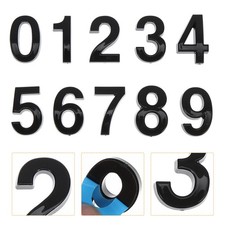  10Pcs Self-adhesive Door Numbers Replaceable House Numbers Professional Mailbox
