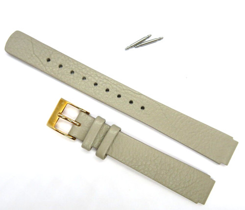 Watch band leather - leather, gray