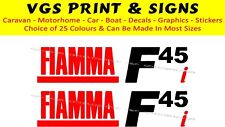 2 X FIAMMA F45i CARAVAN/MOTORHOME AWNING DECALS STICKERS CHOICE OF COLOURS #009