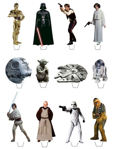 Star wars theme edible wafer - theme,