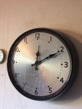 large vintage 1950s/60s Gents slave clock converted to quartz movement