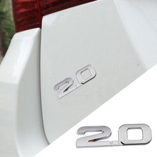 3D Sticker 2.0 Chrome Car