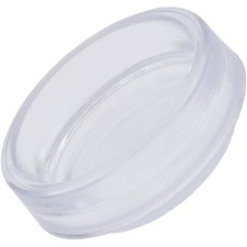 Small 5cm CLEAR / BROWN CASTOR CUPS Furniture Bed Table Leg Protector Feet Cover