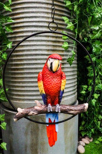 Ebros hanging scarlet macaw - hanging,