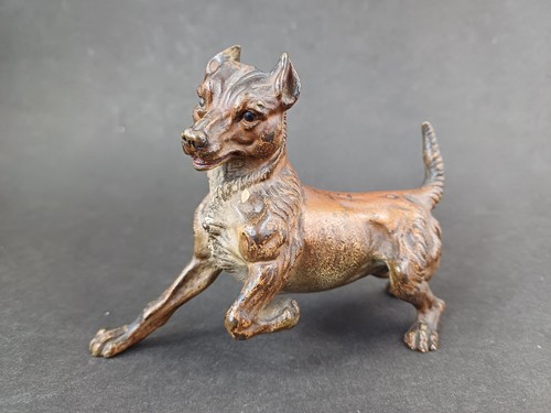 Vienna bronze dog - dog, antique