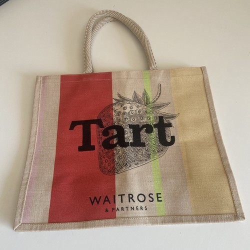 Waitrose strawberry tart tote - strawberry,