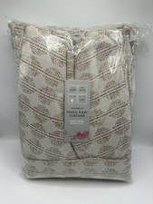 John Lewis Nessa Weave Pair Lined Pencil Pleat Curtains Baked Clay W167cmxD137cm