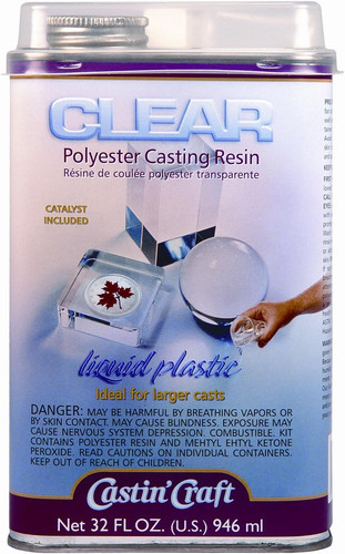 Clear casting resin with - resin,