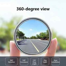 2x Car Blind Spot Mirrors – Adjustable Round HD Convex Side Rear View Mirrors UK